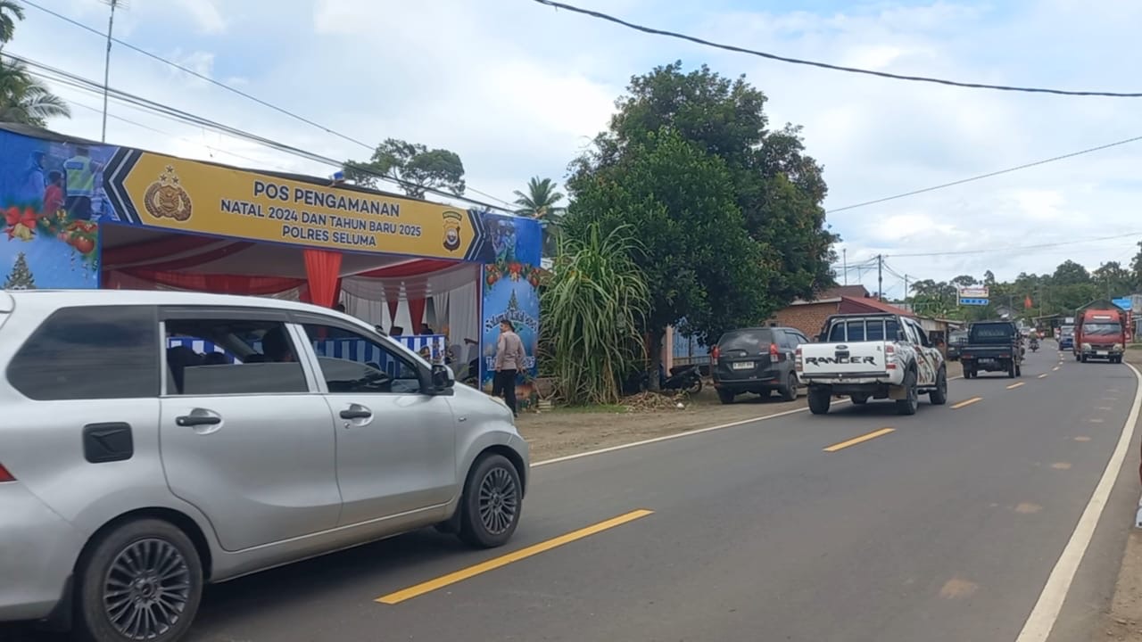 Jelang Nataru, Arus Lalu Lintas Bengkulu-Tais-Manna Terpantau Ramai Lancar