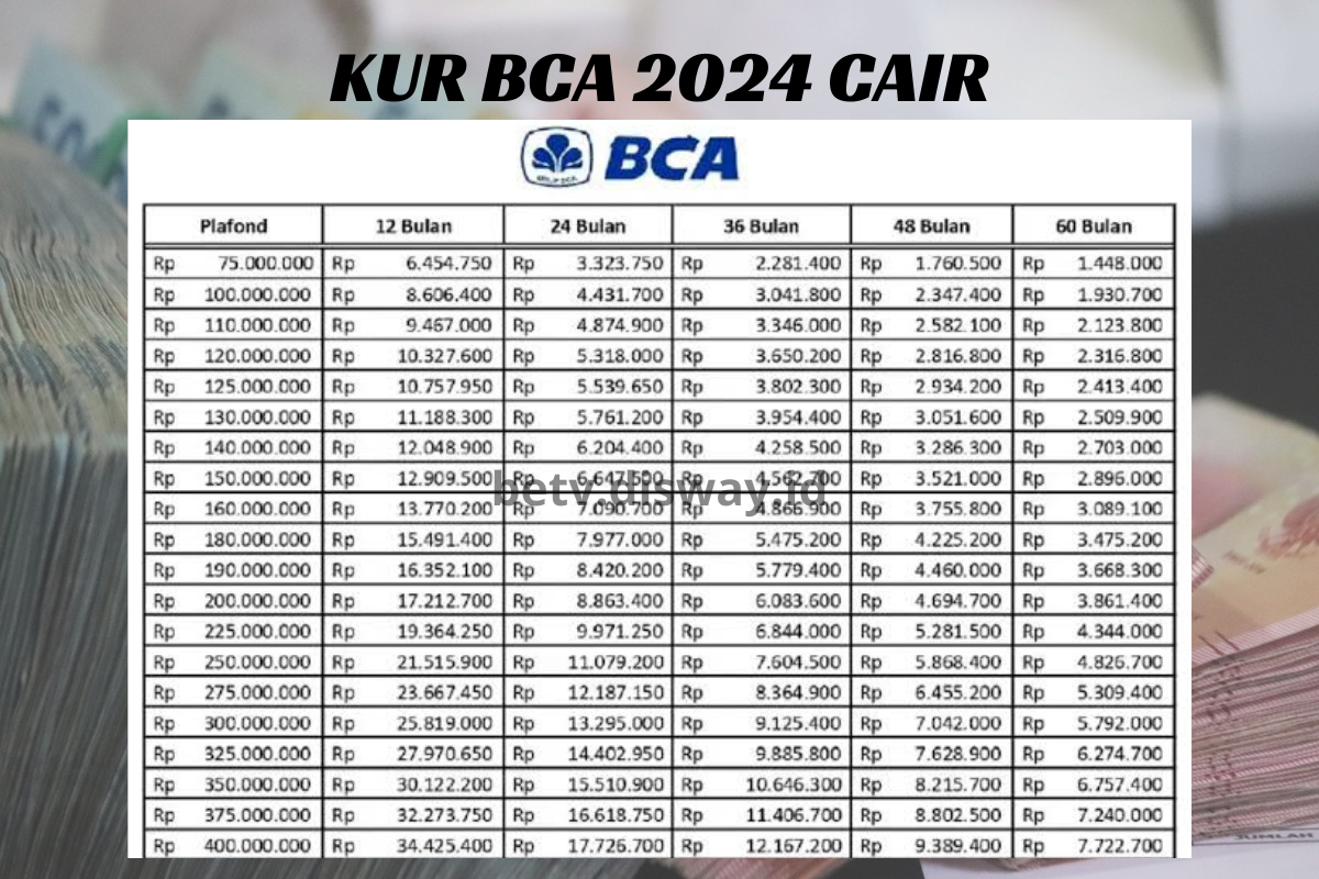 Alhamdulillah! KUR BCA 2024 Siap Cair, Cek syarat dan Cara Pengajuannya di Website Ini Secara Online