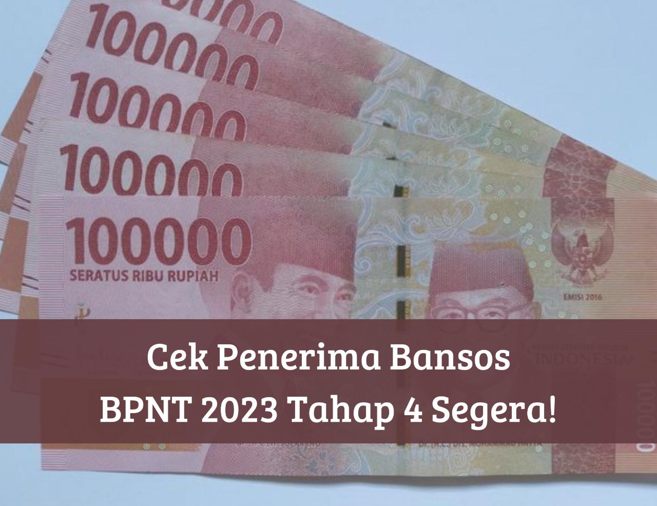 Masih Cair Akhir September, Cek Penerima Bansos BPNT 2023 Tahap 4, Langsung Masuk Uang Rp400.000 ke Rekeningmu