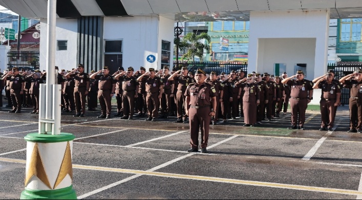 Kejaksaan Tinggi Bengkulu Gelar Apel Pagi, Perkuat Disiplin dan Profesionalisme Pegawai