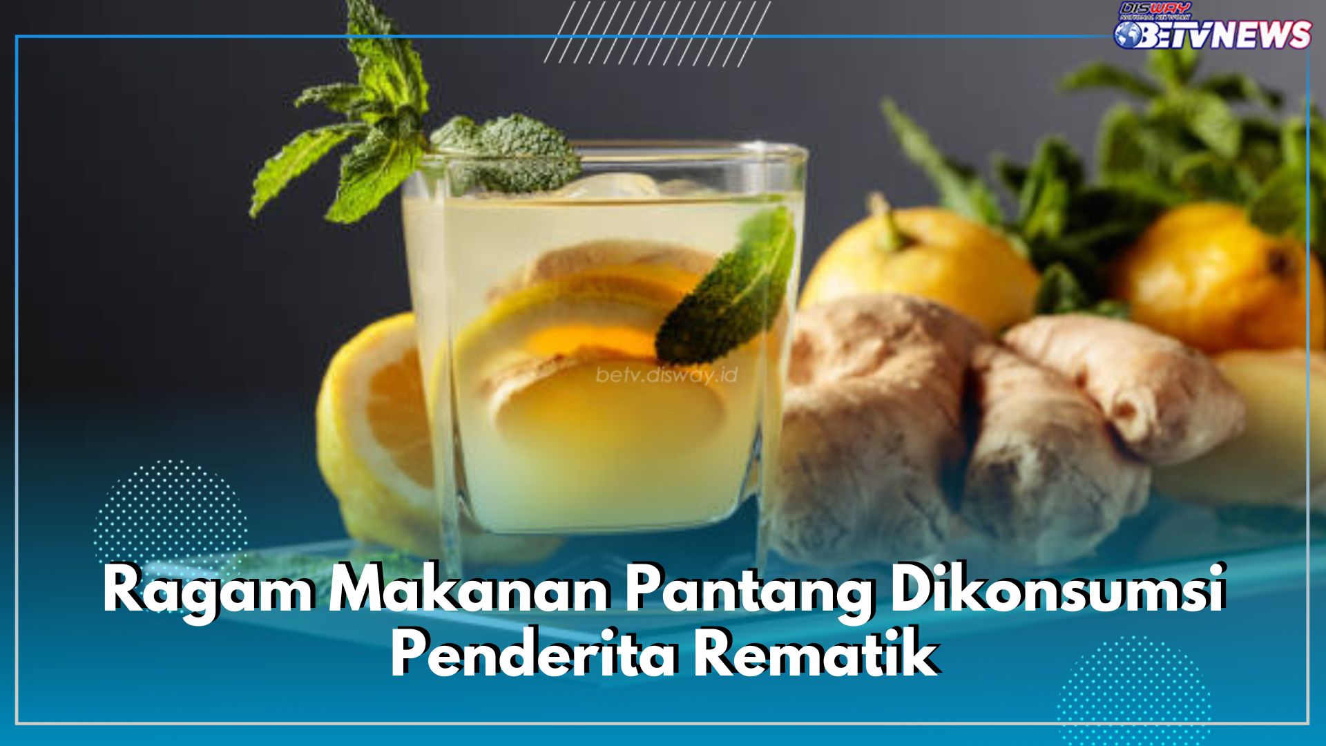 Air Jahe Lemon Bagus Dikonsumsi Sebelum Tidur, Cek Ragam Manfaatnya di Sini