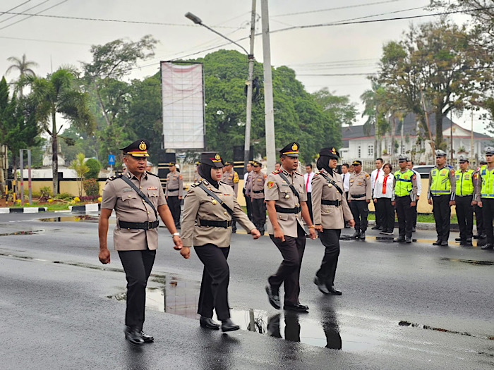 Kapolresta Bengkulu Pimpin Sertijab Dua Kasat dan Kabag SDM, Berikut Daftarnya