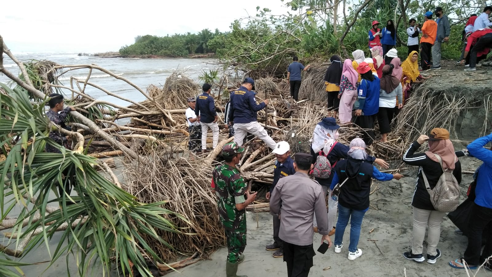 Pasca Bencana, Gotong Royong Bersih Pantai dan Tanam Pohon
