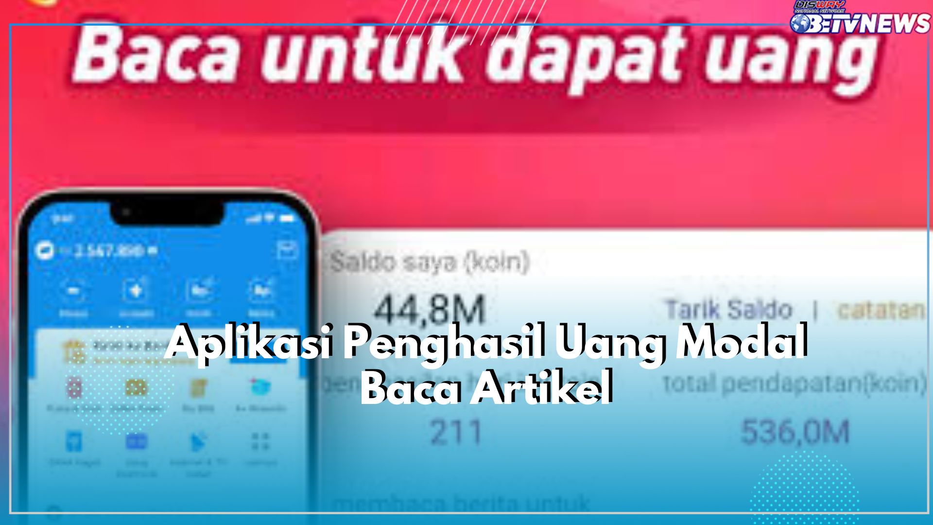 Dijamin Langsung Cair dan Masuk ke E-Wallet, Buruan Mainkan Aplikasi Ini, Cuma Modal Baca Artikel