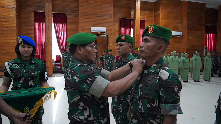 Danrem Pimpin Upacara Kenaikan Pangkat, Dandim Kota Bengkulu Jadi Kolonel