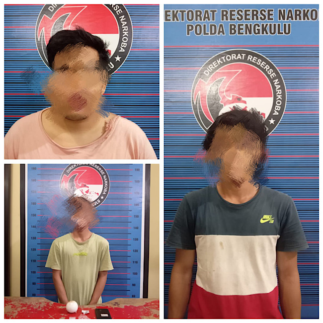 3 Pemuda Diringkus Personel Polda Bengkulu saat Transaksi Sabu, Berikut Identitasnya