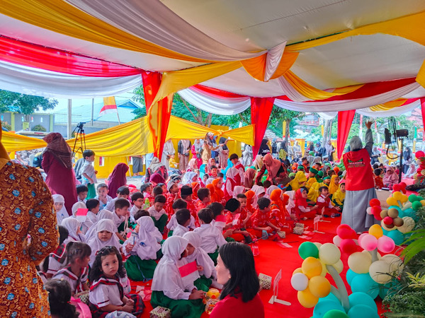 Dinas Perpustakaan Provinsi Bengkulu Gelar Story Telling, Diramaikan 500 Anak