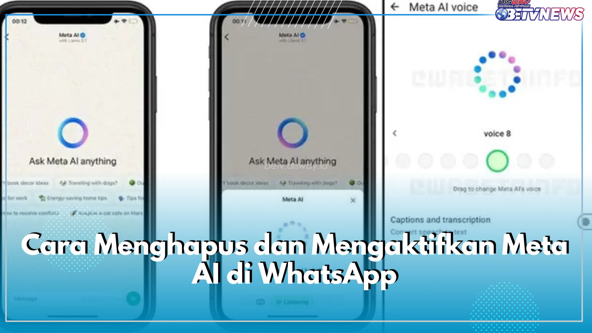 Cek Cara Menghapus Meta AI WhatsApp dan Cara Mengaktifkannya Kembali Saat Dibutuhkan di Sini