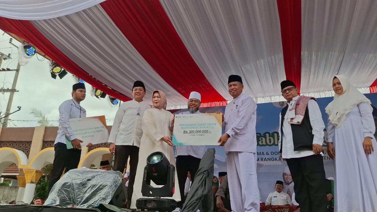 Pemprov Bengkulu Gelar Tabligh Akbar, BSI Jadi Mitra Utama Galang Dana Bencana Aceh, Sumbar, dan Sumut