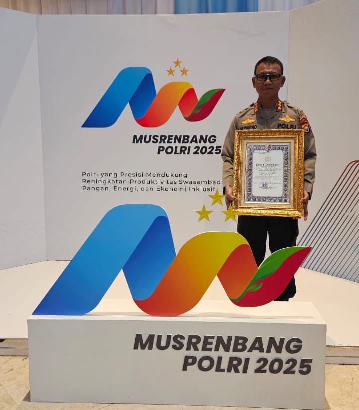 Kapolri Berikan Penghargaan Kategori A kepada Polresta Bengkulu di Musrenbang 2025