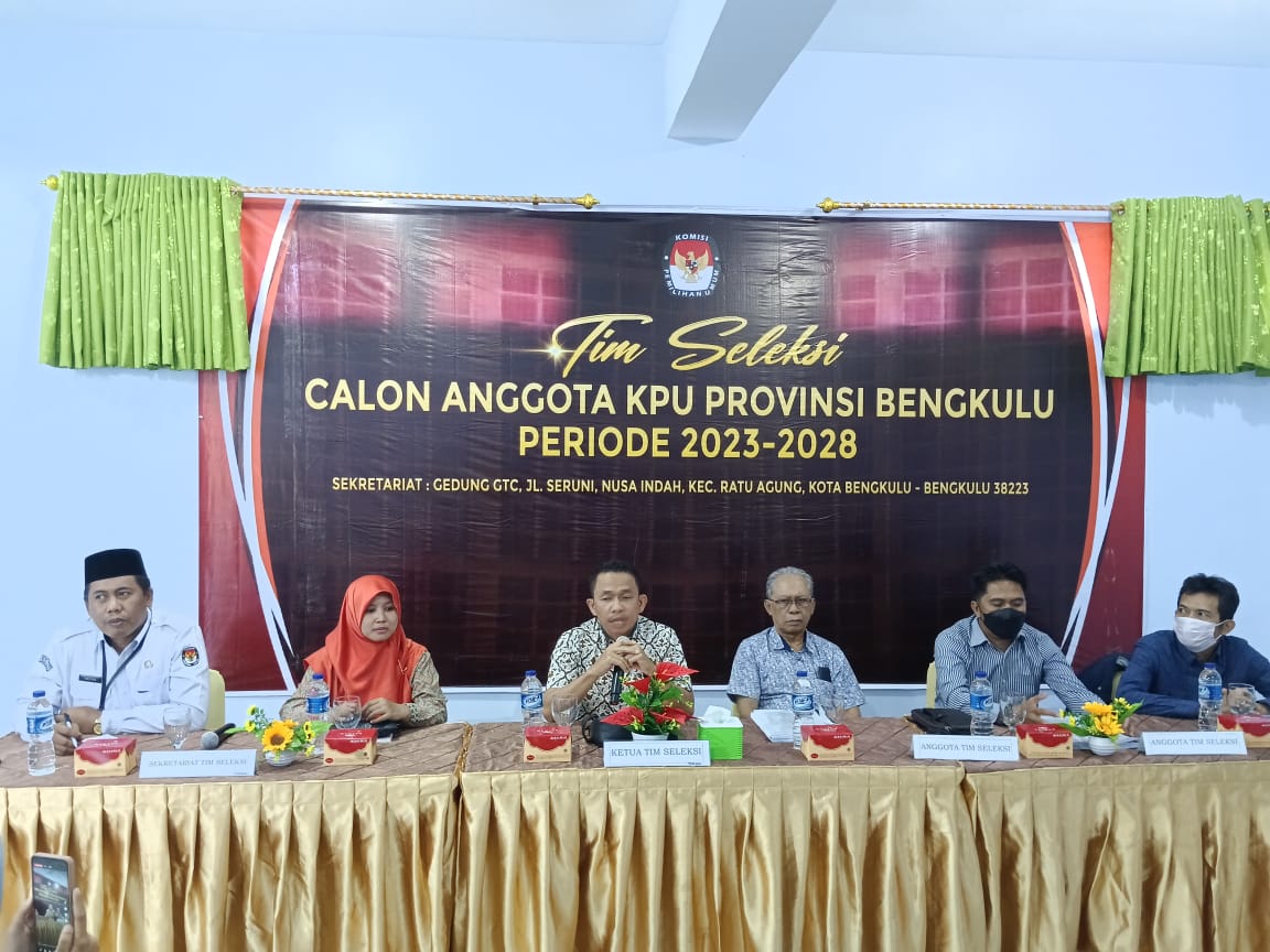 Besok, Pendaftaran Seleksi Calon Komisioner KPU Provinsi Bengkulu Dibuka