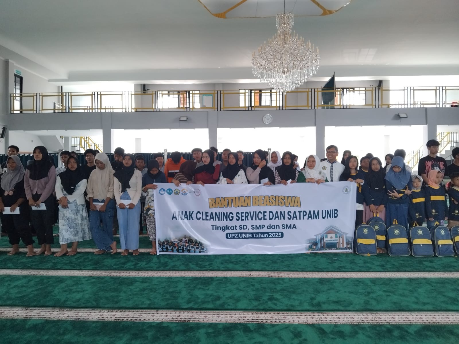 Program Beasiswa UPZ Unib, 75 Anak Cleaning Service dan Satpam Dapat Bantuan Pendidikan