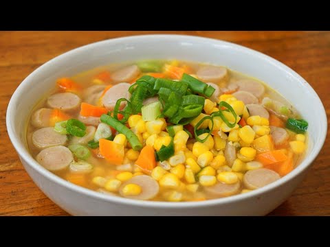 Resep Sup Jagung Sosis Telur Puyuh: Menu Praktis, Lezat dan Kaya Nutrisi