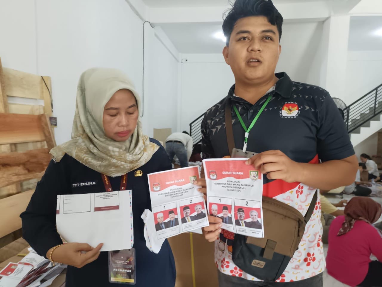 KPU Bengkulu Utara Temukan 49 Surat Suara Pilgub Rusak