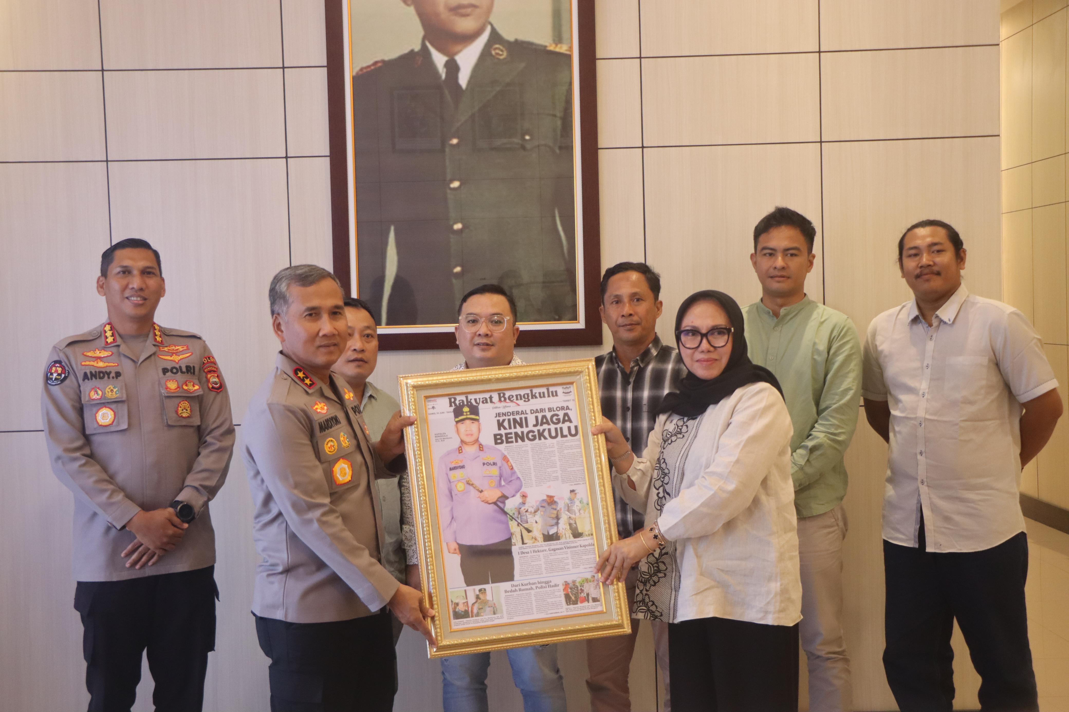 Dukung Penyebaran Informasi Profesional dan Edukatif, Dirut RBMG Kunjungi Kapolda Bengkulu