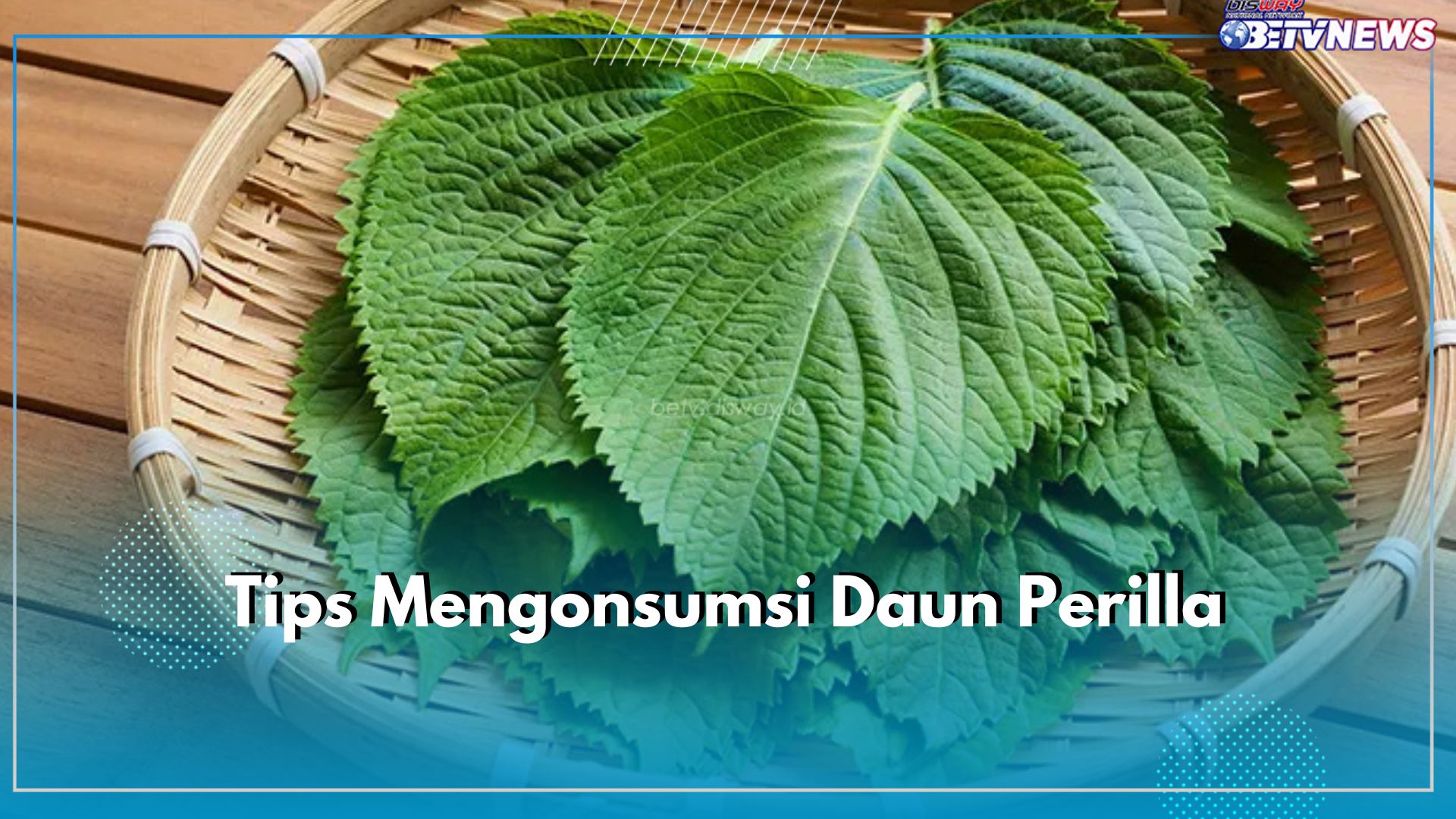 Mulailah dengan Jumlah Kecil dan Bertahap, Begini Tips Aman Mengonsumsi Daun Perilla