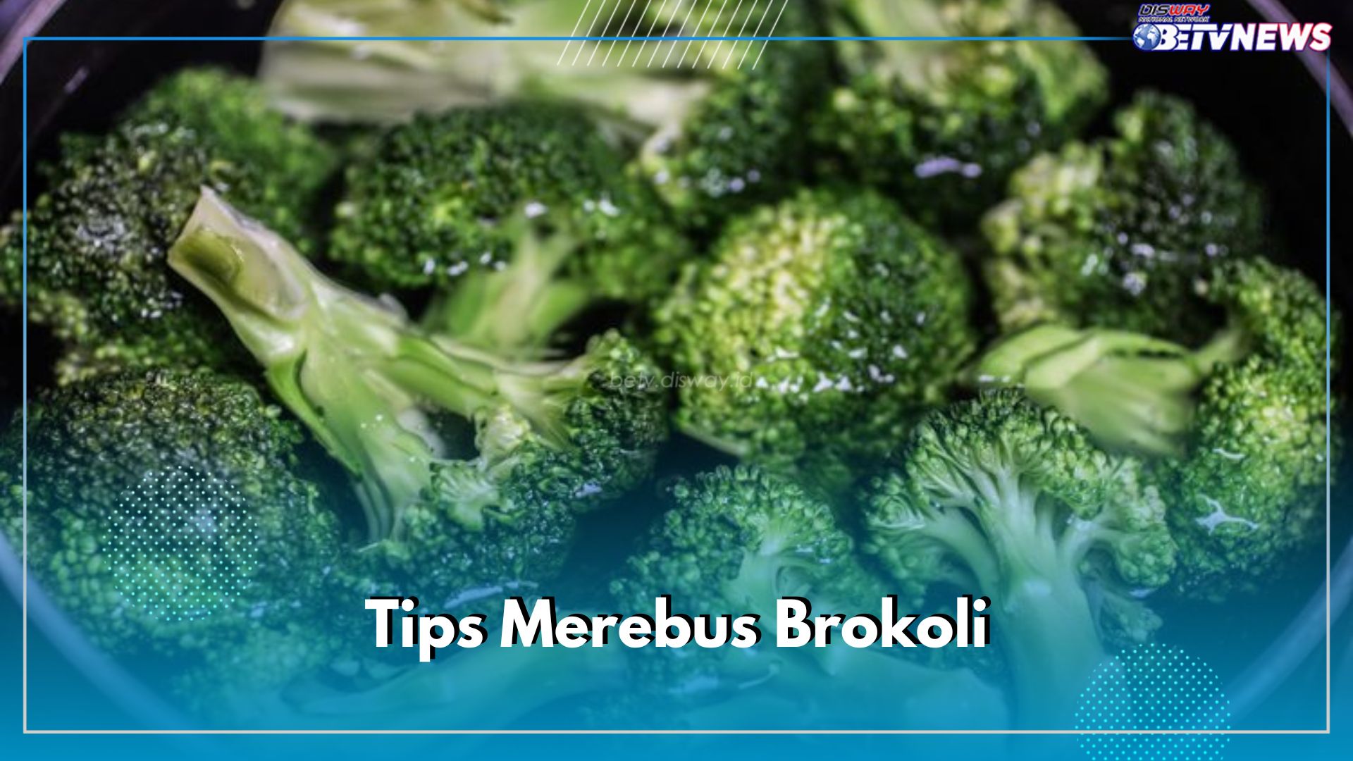 Inilah 5 Tips Merebus Brokoli yang Baik dan Benar, Dijamin Tetap Hijau, Segar dan Tidak Gampang Layu