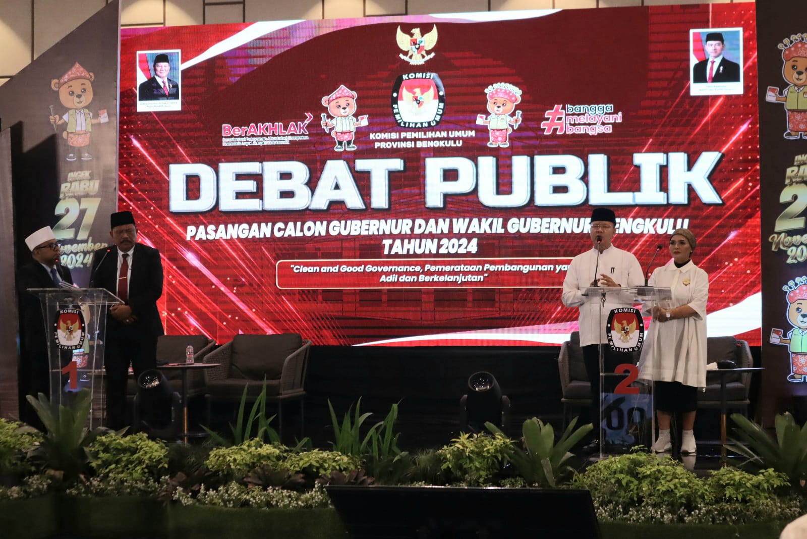 Pertanyaan Panelis yang Berulang Dinilai Tidak Efektif dalam Debat Kedua Pilgub Bengkulu 2024