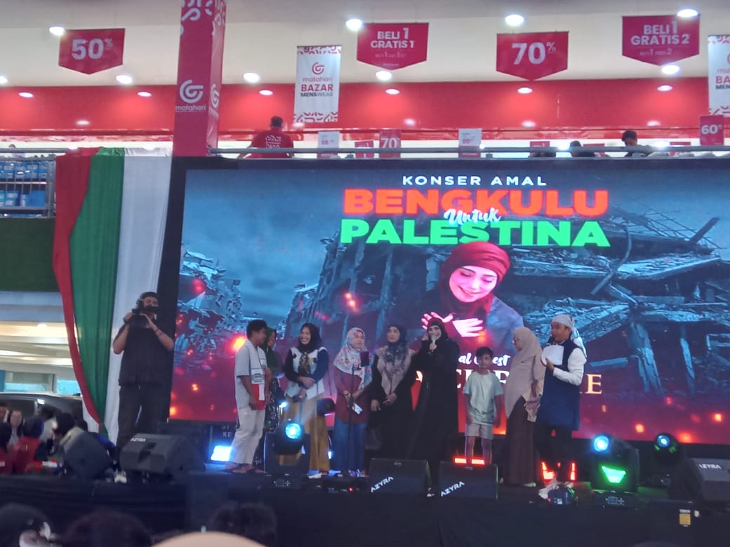 Konser Amal 'Bengkulu untuk Palestina' Sukses Digelar, Inka Christie Tampil Memukau