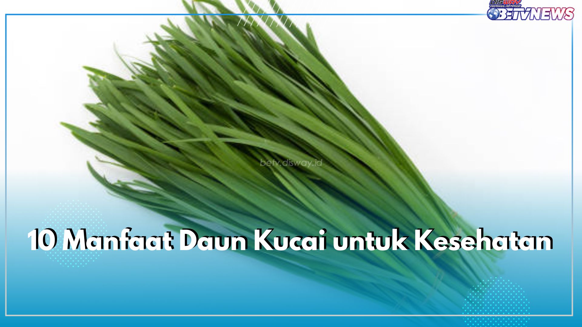 Catat 10 Manfaat Daun Kucai untuk Kesehatan Tubuh Ini, Dapat Menurunkan Risiko Penyakit Jantung