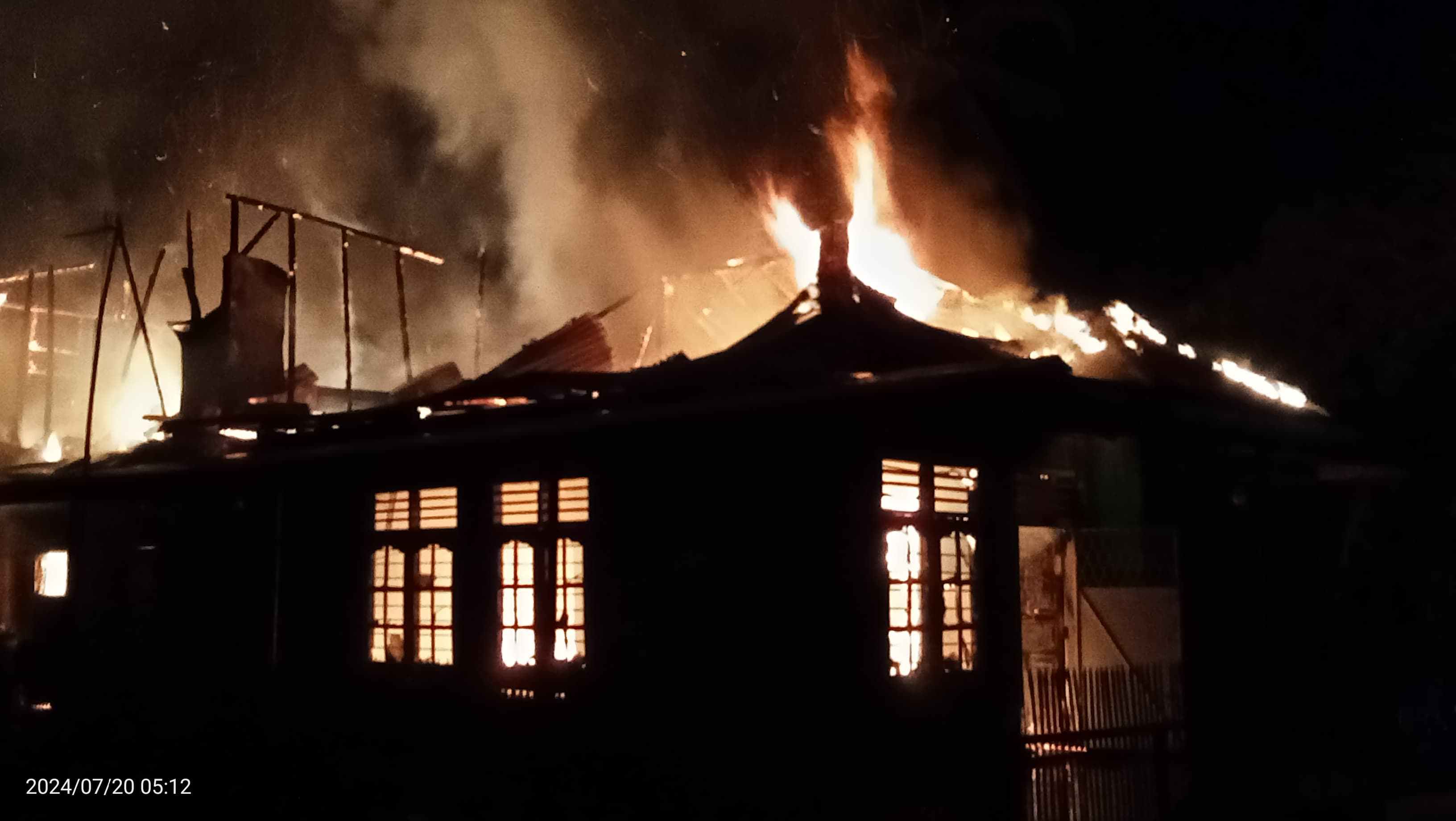 Korsleting Listrik, 1 Unit Rumah di Tanjung Agung Hangus Terbakar