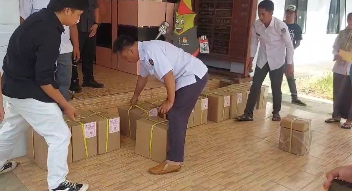 Pengiriman Logistik Pilkada di Lebong Belum 100 Persen