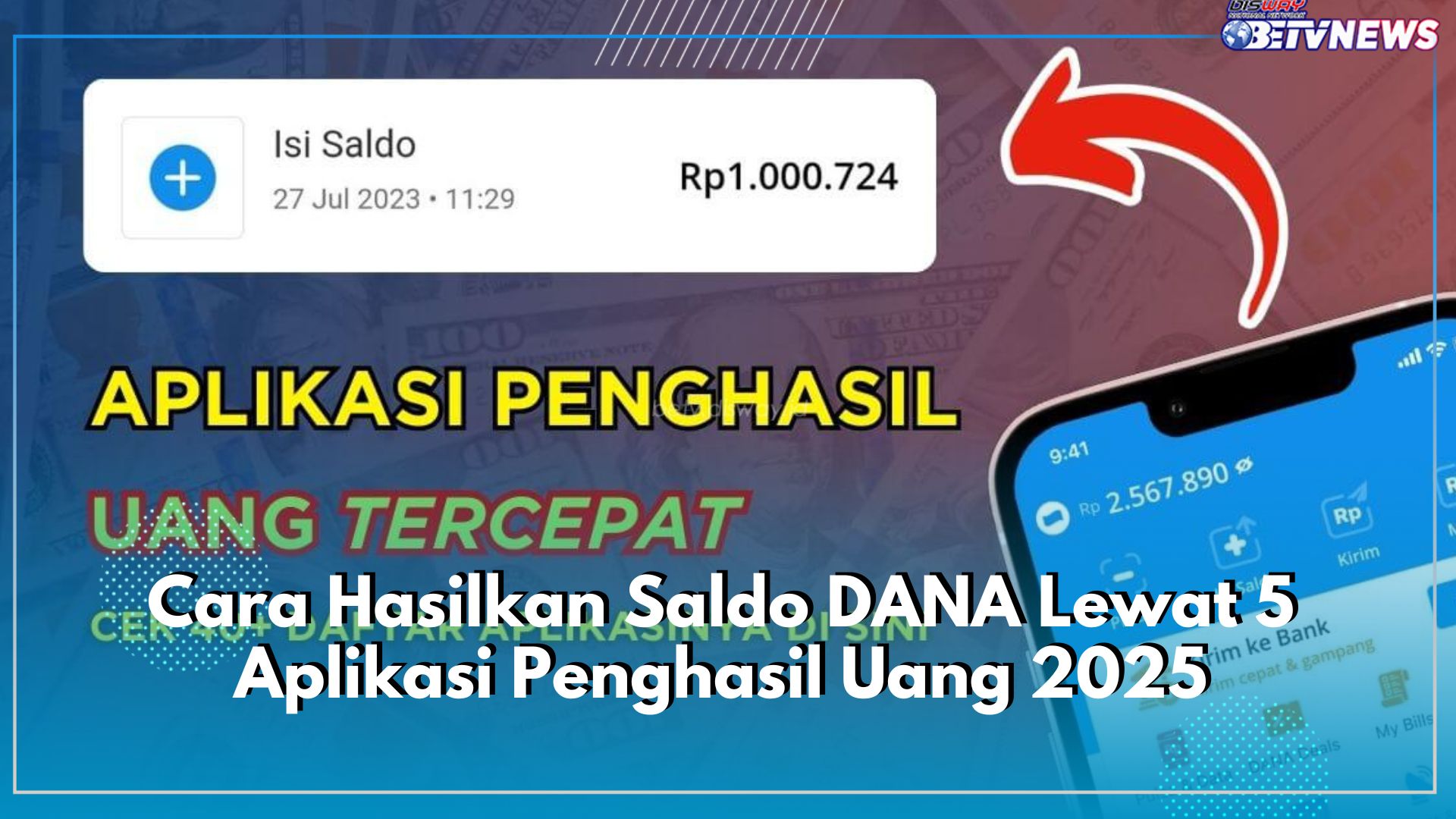 Hasilkan Uang Gratis Kian Gampang, Gunakan Aplikasi Penghasil Uang Ini, Cair Duit Rp150 Ribu ke Dompet