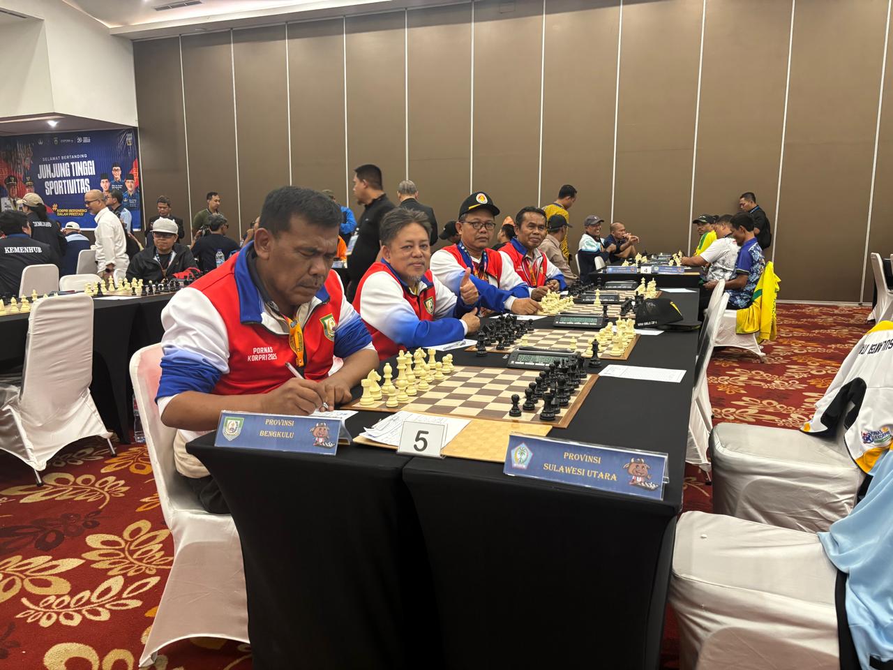 Cabor Catur Bengkulu Sumbang Medali Emas di Pornas Korpri 2025