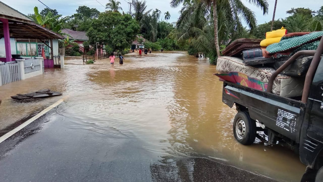 Diguyur Hujan, 4 Kecamatan di Bengkulu Utara Terendam Banjir