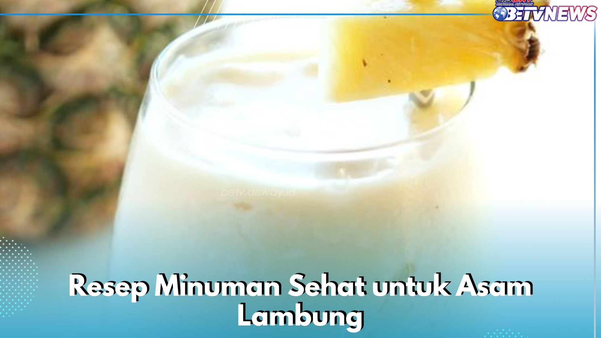 Asam Lambung Bisa Reda Dengan Konsumsi Minuman Ini, Cek Resep di Sini