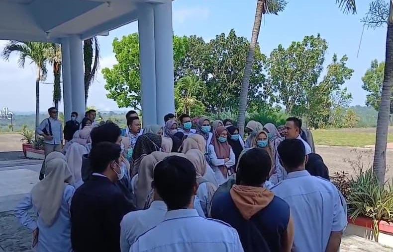 Nakes dan Guru Honorer Geruduk Kantor Bupati Seluma, Tuntut Gaji Tertunda dan Kepastian Seleksi PPPK Tahap II