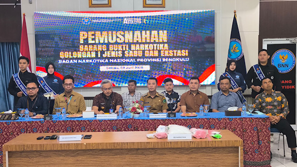 Rejang Lebong Jadi Sarang Narkoba Miliaran Rupiah, Pemusnahan Barang Bukti Disaksikan Langsung Bupati Fikri