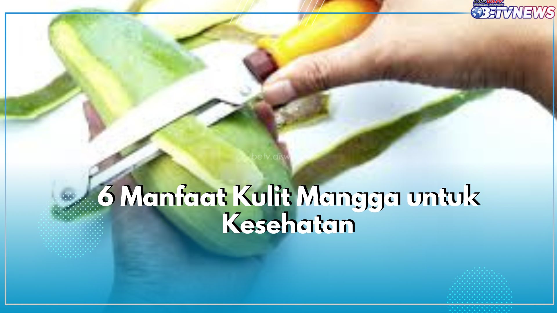 Tak Banyak yang Tahu, Kenali 6 Manfaat Terbaik Kulit Mangga untuk Kesehatan