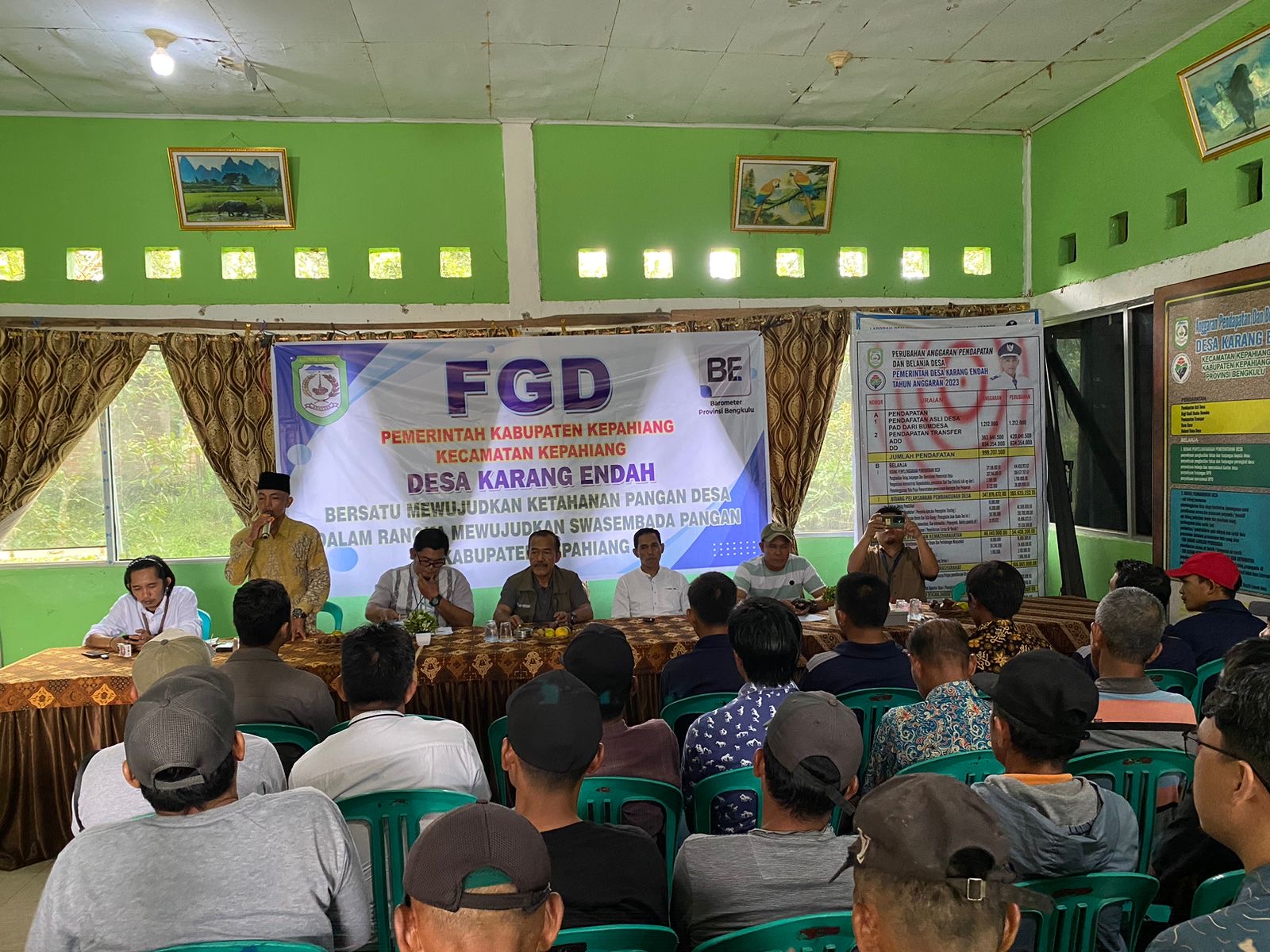 Sukseskan Swasembada Pangan Program Presiden, Bengkulu Ekspress Gelar FGD Bersama Masyarakat Desa Karang Endah