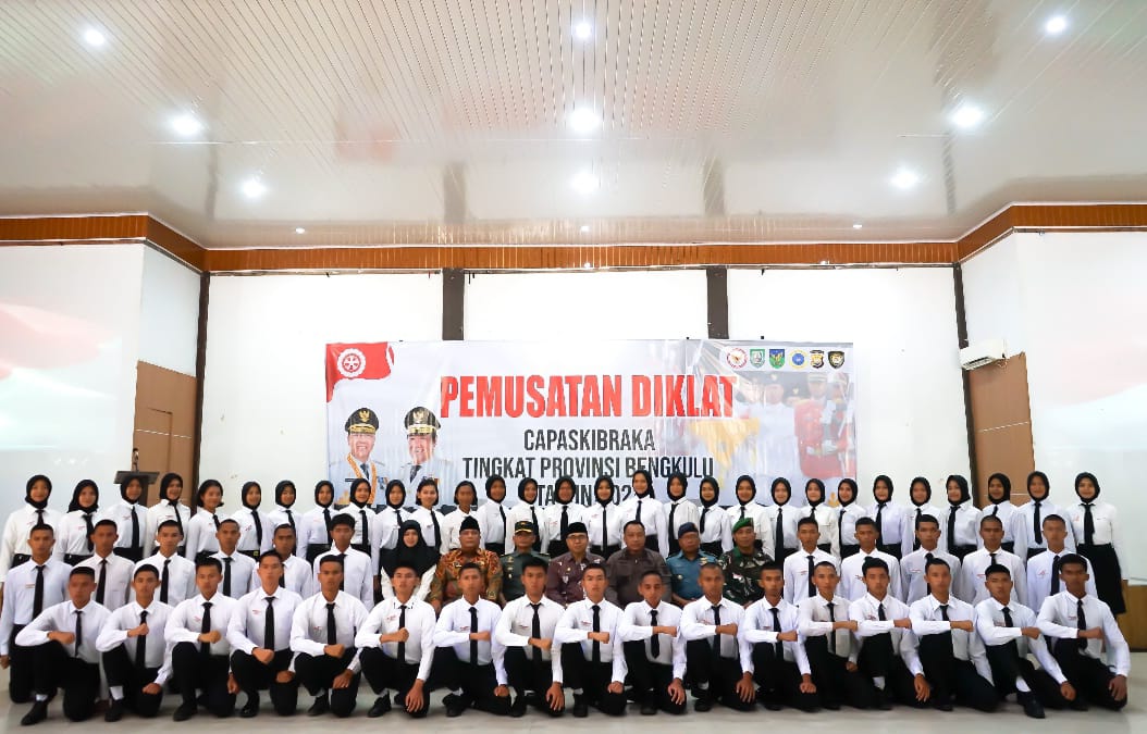 58 Anggota Paskibraka Provinsi Bengkulu Masuk Pemusatan Pendidikan dan Pelatihan