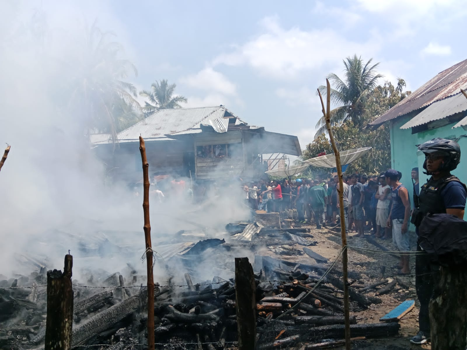 Salah Satu Rumah dari Program Bedah Rumah Pemkab Bengkulu Selatan Ludes Terbakar