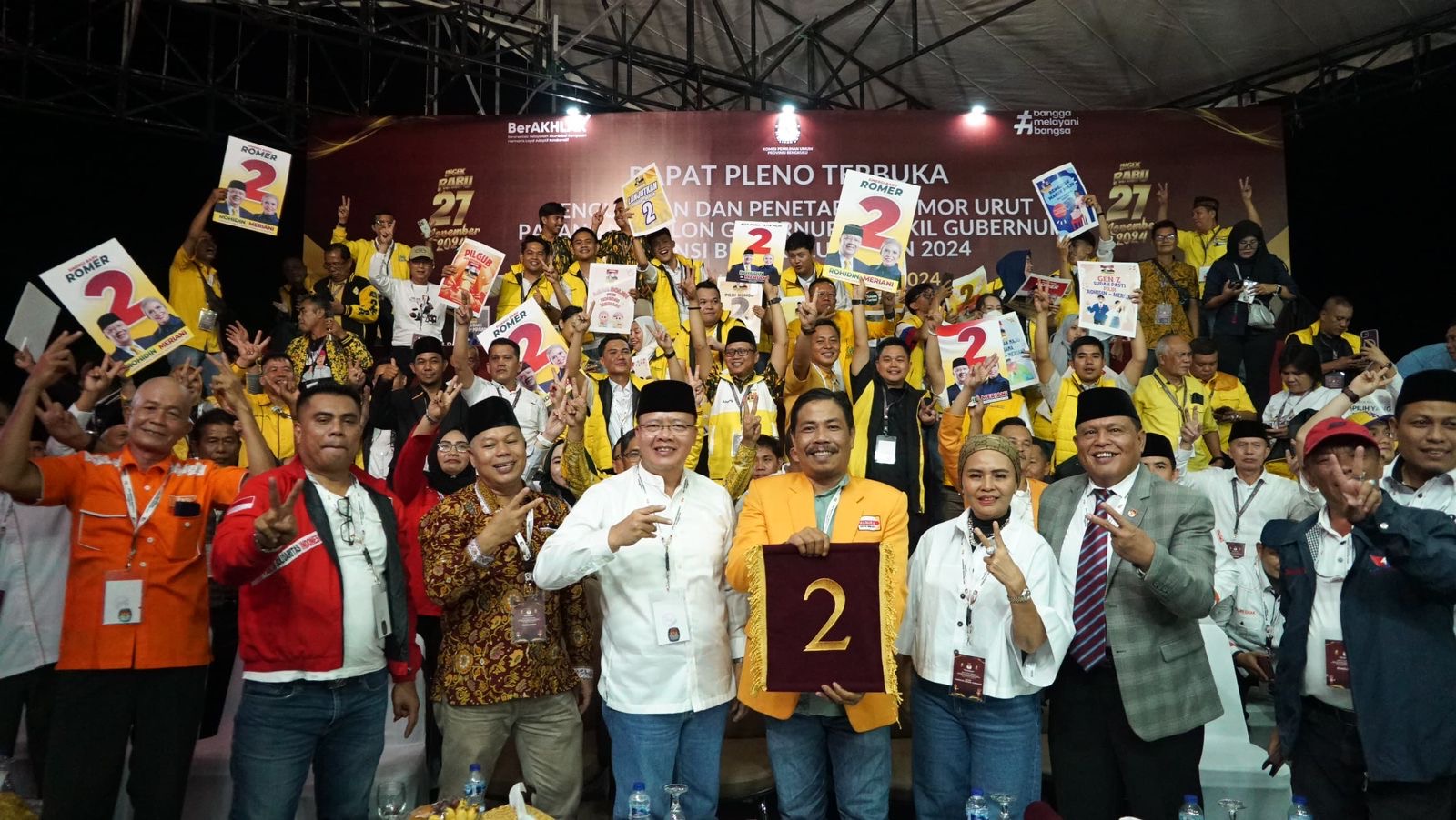 7 Partai Non Parlemen Siap Bergerak Menangkan Rohidin-Meriani di Pilgub Bengkulu 2024