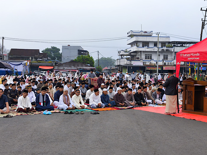 Salat Id di Terminal Pasar, Wabup Kepahiang Ajak Jemaah Muhammadiyah Jaga Toleransi