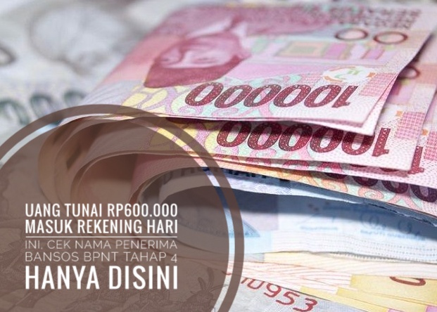 Uang Tunai Rp600.000 Masuk Rekening Hari Ini, Cek Nama Penerima Bansos BPNT Tahap 4 Hanya Disini