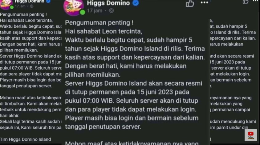 Ini Kebenaran Soal Isu Higgs Domino Island Tutup, Ternyata Hoax!