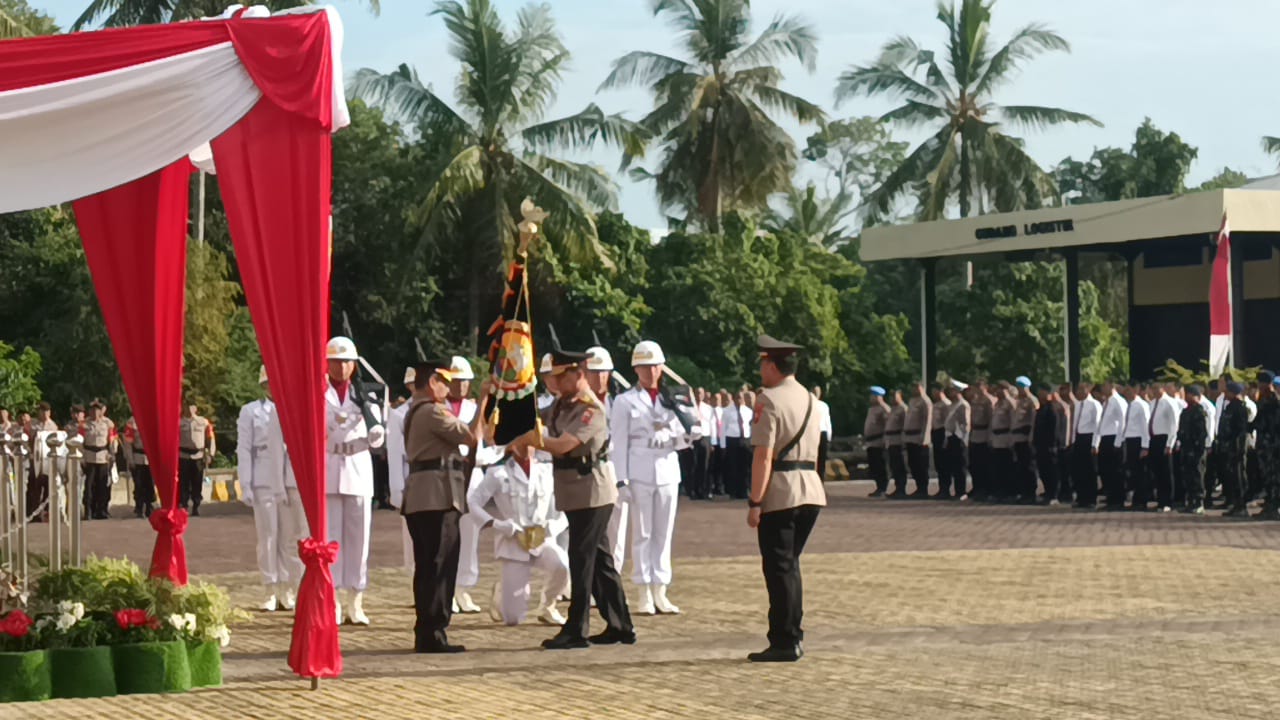 Upacara Pisah Sambut Kapolda Bengkulu, Ini Pesan Irjen Pol Armed Wijaya