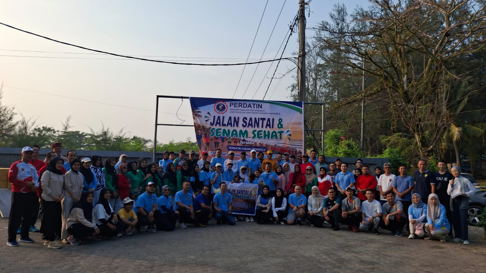 Jelang Pelantikan Pengurus, Perdatin Bengkulu Gelar Jalan Santai dan Senam Sehat