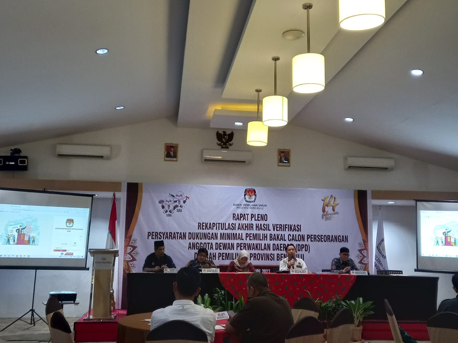 Hasil Verfak Perbaikan, Sultan Najamudin dan 3 Balon DPD RI Bengkulu Memenuhi Syarat