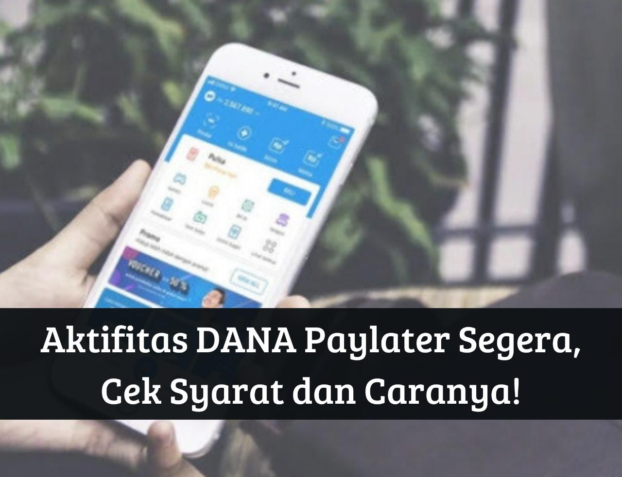 Aktifkan DANA Paylater Segera, Dapat Pinjaman hingga Jutaan Rupiah, Cek Syarat dan Caranya