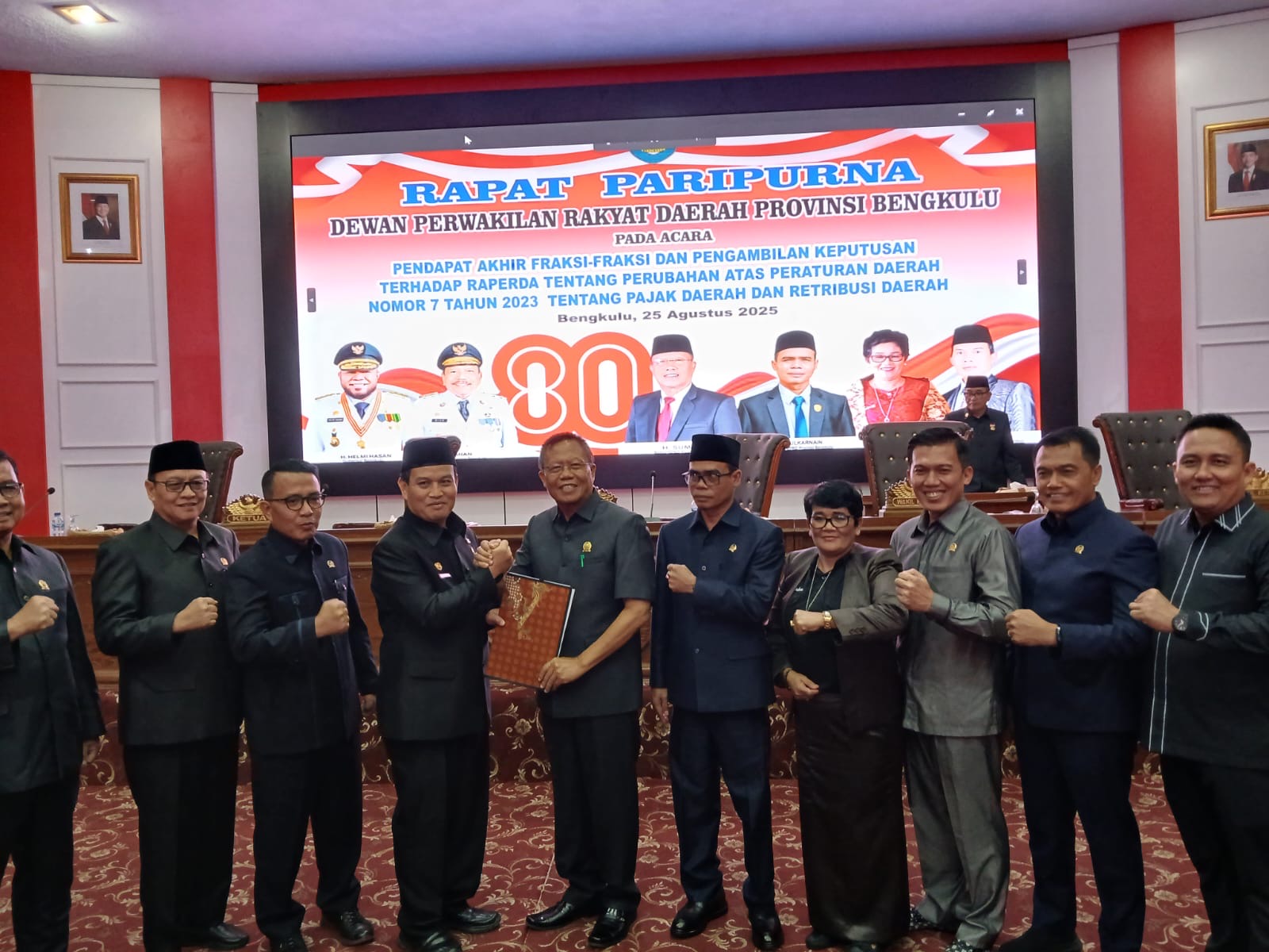 Tok! Perubahan Raperda PDRD Resmi Disahkan DPRD dan Pemprov Bengkulu