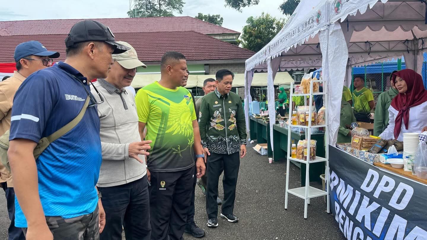Sinergi 80 Tahun Korem 041/Gamas: Rayakan HUT dengan Jalan Sehat dan Bazar UMKM Meriah