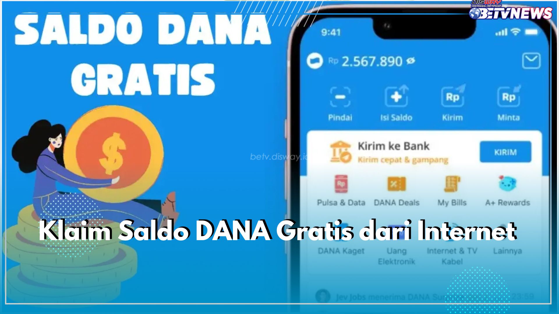 Klaim Saldo DANA Gratis dari Internet, Khusus Hari Ini Kamis 29 Mei 2025 Cair Nominal Rp250.000