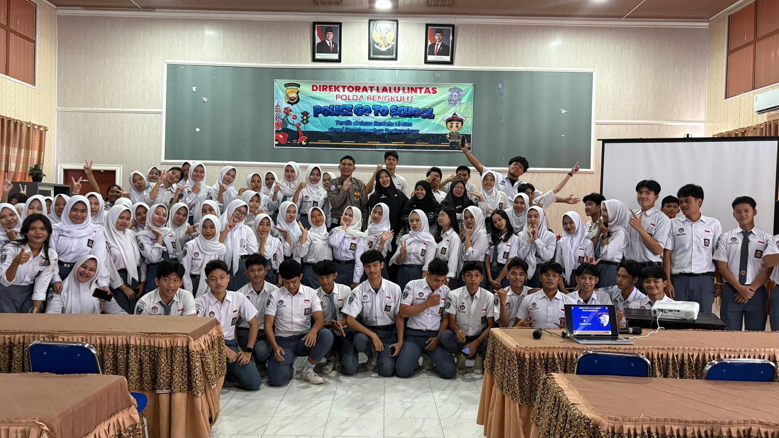 Ditlantas Polda Bengkulu Gelar Sosialisasi Lalu Lintas Kepada Pelajar