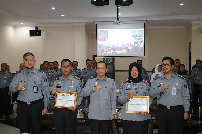 Pelayanan Publik Berbasis HAM, Kanwil Kemenkumham Bengkulu Sabet Penghargaan P2HAM