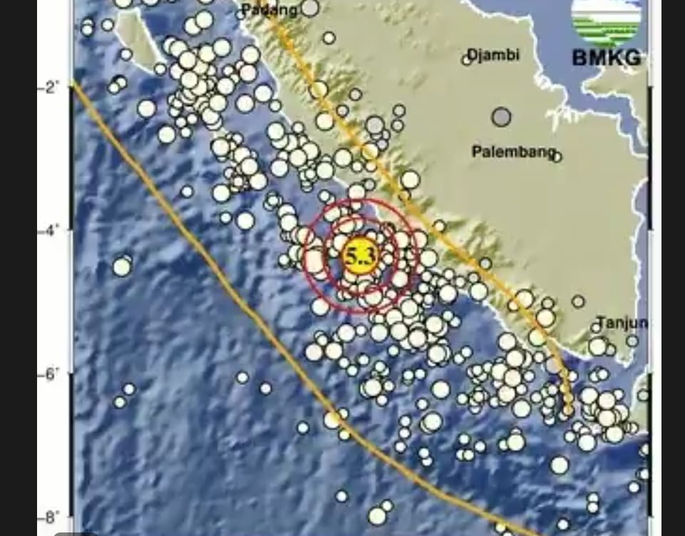 BREAKING NEWS: Gempa Magnitudo 5,3 Guncang Bengkulu Pagi Ini